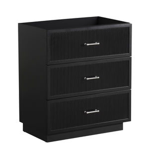 English Elm HK2305-30-WH 24" Floating Bathroom Vanity with Wall-Mount Design, Space-Saving Modern Sink Cabinet Black W1550P168215