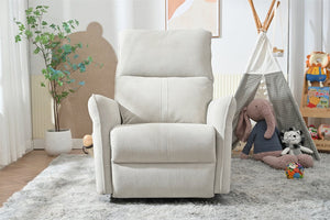 English Elm 270° 270° Power Swivel Recliner Chair with USB Ports, 30° Rocking, 95–150° Recline for Small Spaces Light Gray W1028S00041