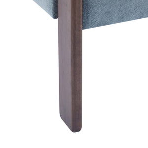 English Elm Christopher Knight Home® - Modern Velvet Upholstered Accent Arm chair with Barrel Back Design, Luxurious Velvet Comfort & Curved Legs Blue 29.5 L x 25.5 W x 14.5 H N776P205886C