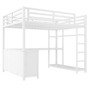 English Elm Twin House Bunk Bed with Slide Storage Stairs and Safety Rails for Kids Rooms W1580S00367