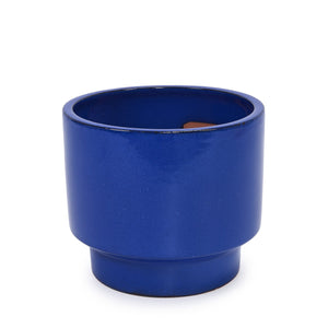 English Elm 3 Pieces Ceramic Flowerpot Set - Handcrafted Antique Blue-Green Planters For Indoor & Outdoor Use W3273P321546