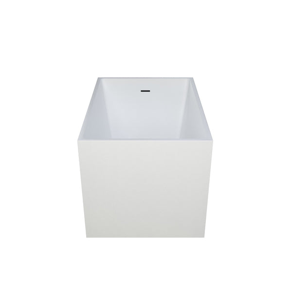English Elm 39"×28" Freestanding Acrylic Soaker Tub Ergonomic Seat Glossy White Spa Bath T3785P380647