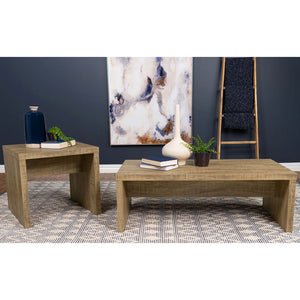 English Elm Brianna Mango Rectangular Coffee Table - Rustic Engineered Wood With Modern Farmhouse Charm B062P378333