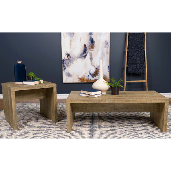 English Elm Brianna Mango Rectangular Coffee Table - Rustic Engineered Wood With Modern Farmhouse Charm B062P378333