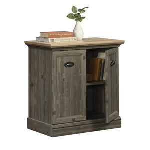 English Elm Utility Stand Brown Finish with Adjustable Shelf, Engineered Wood, Cord Management, Slim 34.4" L B356P367983