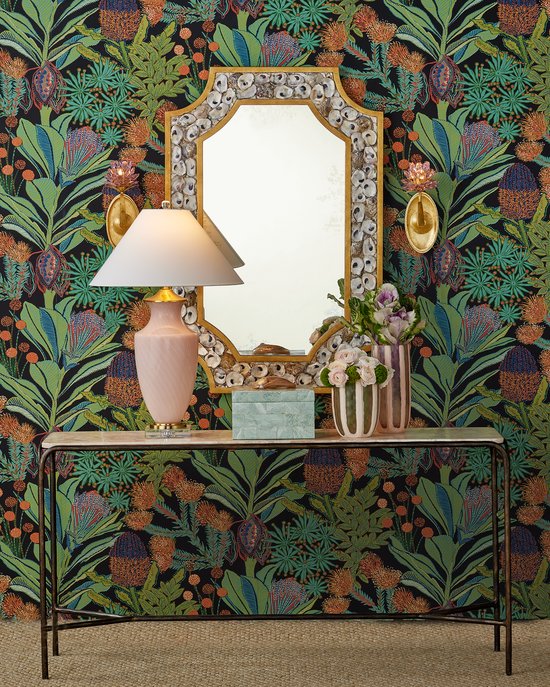 Currey & Company Lucy Pink Table Lamp – Exquisite Venetian Zanfirico Glass, Crystal Base & Elegant Brass Accent Shade Pink Glass ,Optic Crystal 6000-1023-currey-company