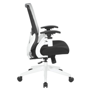 OSP Home Furnishings Vertical Mesh Back Ergonomic Manager Chair with Lumbar Support for Modern Office Use 889-3TW1N1421W