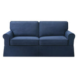 OSP Home Furnishings Ashton Slip Cover Sofa Navy