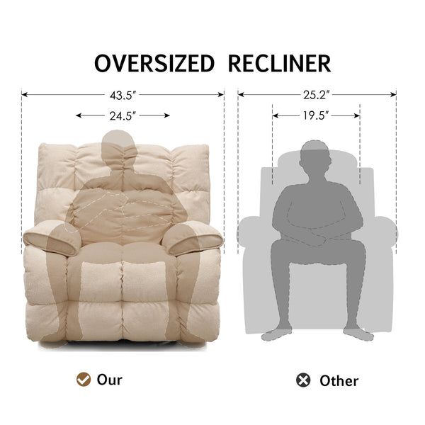 English Elm Sitjoy Electric Power Recliner Swivel Glider Chair with Cloud Cushion Comfort W1713P243979