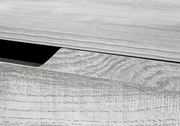 English Elm Computer Desk - Contemporary 48" Grey Laminate With Black Metal Frame, Stylish Storage Drawers, Modern Home Office B2710P219839
