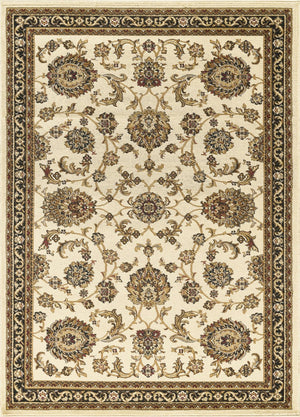 English Elm Classic Cream Traditional Area Rug Low Pile Living Room Dining Floor Accent B186P452279