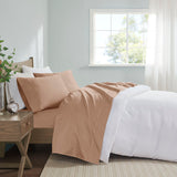 Madison Park 600 Thread Count Casual Pima Cotton Sheet Set MP20-8006 Rose Gold