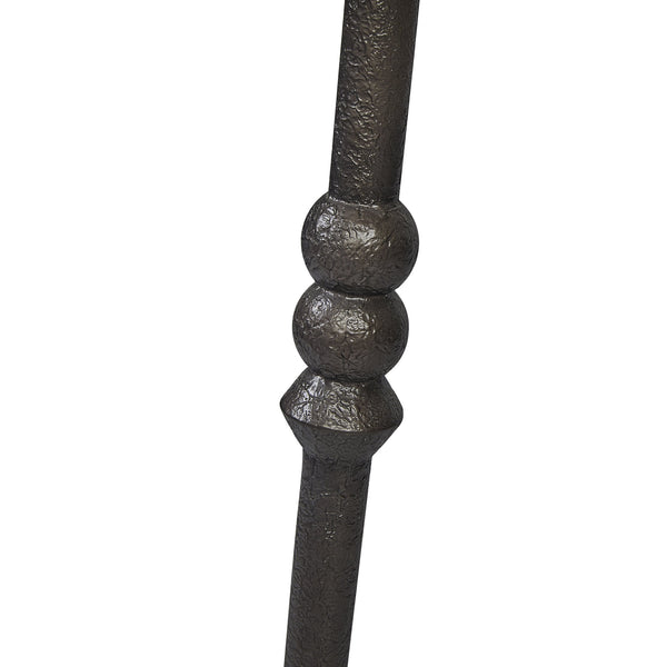 English Elm Counter Height Saddle Stool with Hickory Veneer Saddle Seat and Hand-Forged Metal Base, Durable Design Light Tan 20 L x 20 W x 30.75 H B2699P383329