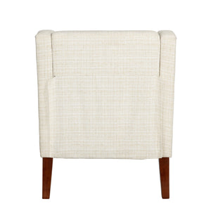 Crestview Collection Modern Indigo Accent Chair - Stylish Comfort For Your Living Room With Sturdy Legs And Plush Cushion White Polyester Evfzr4351owht