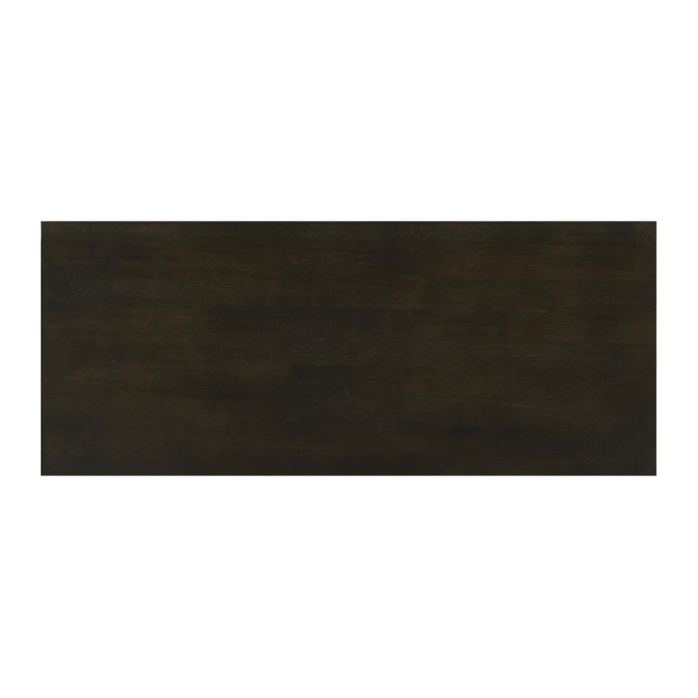 English Elm 2-shelf Deep Merlot Wood Entryway Console Table with Geometric X-Side Panels and Ample Open Shelving B016P370530