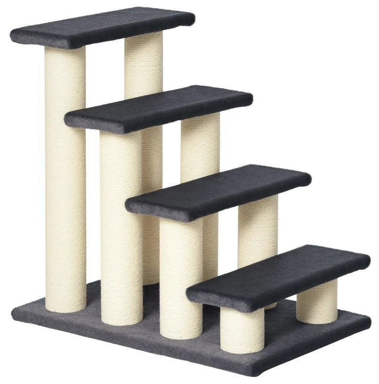 English Elm Large Floral Cat Tree 74 Inch Teddy Fleece Multi Level Tower with Sisal Scratching Posts T3971P415952