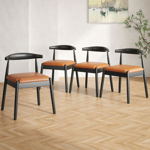 English Elm Weave Dining Chairs Set Of 2 - Handwoven Seat & Solid Oak Frame For Timeless Mid-Century Style T3623P371950-GIGA