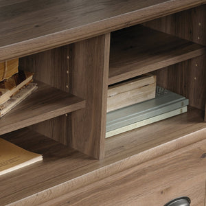 English Elm Lateral File - Stylish Brown Storage Solution With Lockable Drawer, Adjustable Shelves & Compact Design B356P402708
