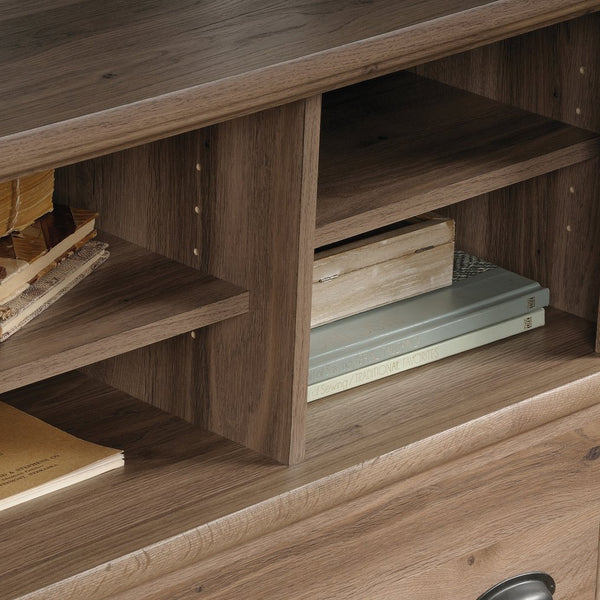 English Elm Lateral File - Stylish Brown Storage Solution With Lockable Drawer, Adjustable Shelves & Compact Design B356P402708