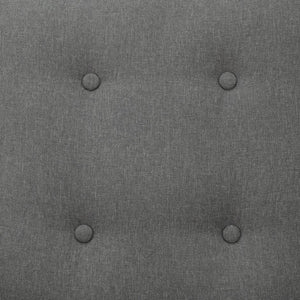 English Elm HOMCOM Linen Wingback Swivel Recliner with Tufted Back & Extendable Footrest, 360° Rocking Comfort W2225P217936