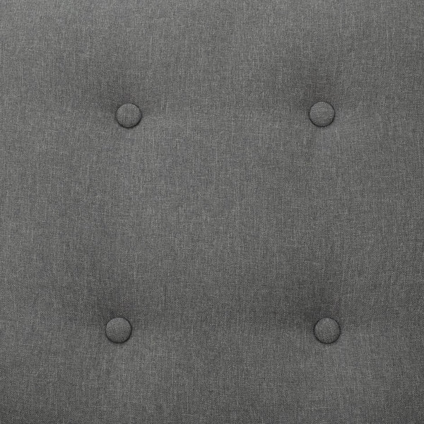 English Elm HOMCOM Linen Wingback Swivel Recliner with Tufted Back & Extendable Footrest, 360° Rocking Comfort W2225P217936