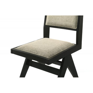 English Elm Contemporary Oak Veneer Upholstered Dining Side Chairs Set for Kitchen Nook B011P423326