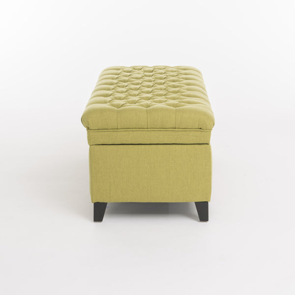 English Elm Christopher Knight Home® - Juliana Storage Ottoman – Stylish Green Upholstered Seat With Hidden Storage For Living Room Essentials 57741.00GRN