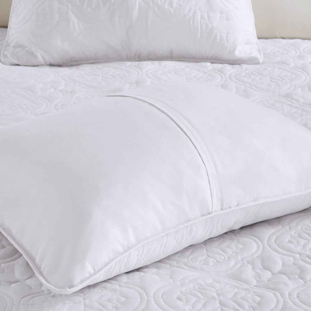 English Elm 3 Reversible Bedspread Set Full/Queen Soft Microfiber Comforter with Plush Polyester Fill, Cozy Layering, Durable Finish White 13.39 L x 15.35 W x 11.81 H B035P148228