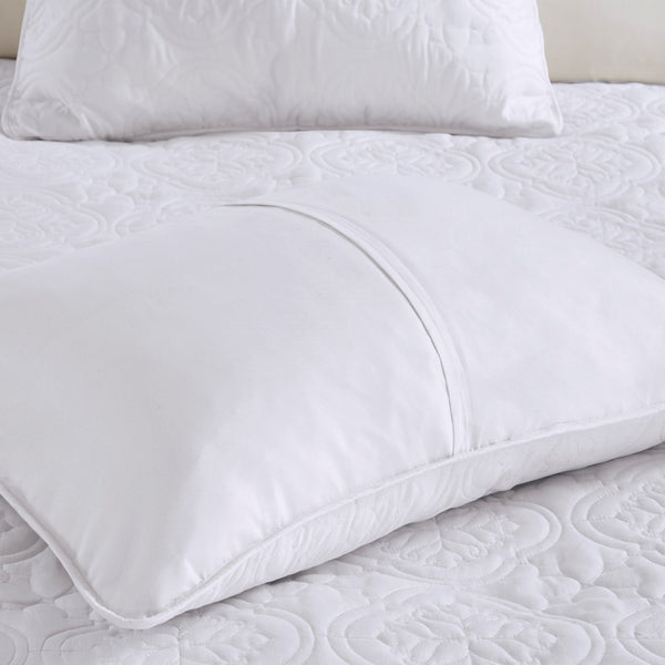 English Elm 3 Reversible Bedspread Set Full/Queen Soft Microfiber Comforter with Plush Polyester Fill, Cozy Layering, Durable Finish White 13.39 L x 15.35 W x 11.81 H B035P148228