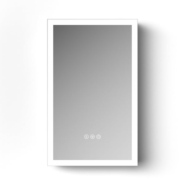 English Elm Led Lighted Medicine Cabinet With Anti-Fog Mirror, Adjustable Color Temperatures & Storage Solutions W3735P374358