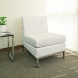 OSP Home Furnishings Wall Street Armless Chair White