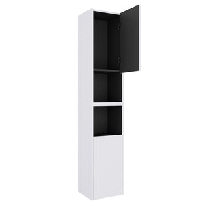 English Elm 12" Bathroom Side Cabinet - Wall-Mounted, Soft-Close Doors, Space-Saving Design For Modern Storage Solutions W999S00280
