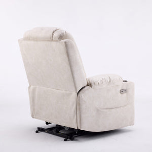 English Elm Oversized Power Lift Recliner with Massage Heat and Infinite Recline for Home Theater W3698S00003