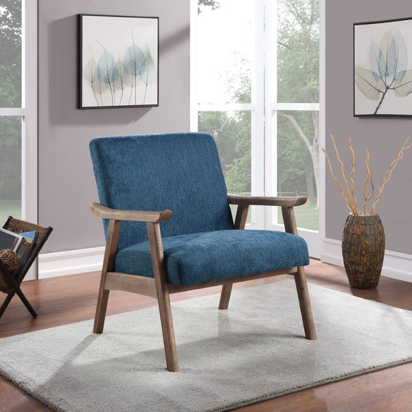 OSP Home Furnishings Weldon Armchair Navy