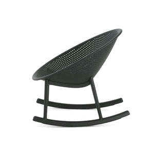 English Elm Christopher Knight Home® - Gable Weather-Resistant Rocking Chair Set of 2 — Durable Polypropylene Resin, Easy-Maintenance Outdoor Seating Black N775P176710B
