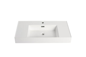 English Elm 36" Durable Bathroom Sink GRB36120MMO – Smooth Waterproof Surface, Scratch & Dirt Resistant Finish W999141532