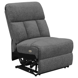 English Elm Divine Five Seat Power Reclining Sectional with Storage Consoles for Theater Rooms B062S01797