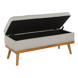 OSP Home Furnishings Katheryn Storage Bench Fog