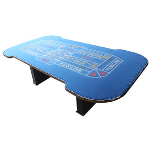 English Elm 93" Casino Grade Craps Table with Felt Layout Pyramid Bumper Rubber and Chip Racks W2748S00064