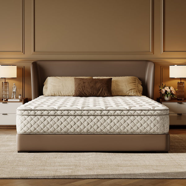 English Elm Queen Hybrid Mattress 12 Inch Gel Foam Pocket Coil Medium Firm Sleep Support W3682P338224