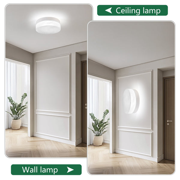 English Elm 12 Inch Led Ceiling Light - 24W Flush Mount Fixture For Modern Bedroom, Living Room & Dining Areas W2312P375014