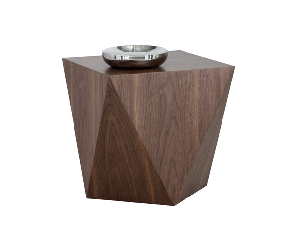 Sunpan Timmons End Table - Elegant Mid-Century Modern Design with Rich Walnut Veneer for Stylish Living Spaces