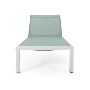 English Elm Christopher Knight Home® - Cape Coral Chaise Lounge - Adjustable Outdoor Lounger With Rust-Resistant Frame & Easy Mobility 57592.00GRNMP2