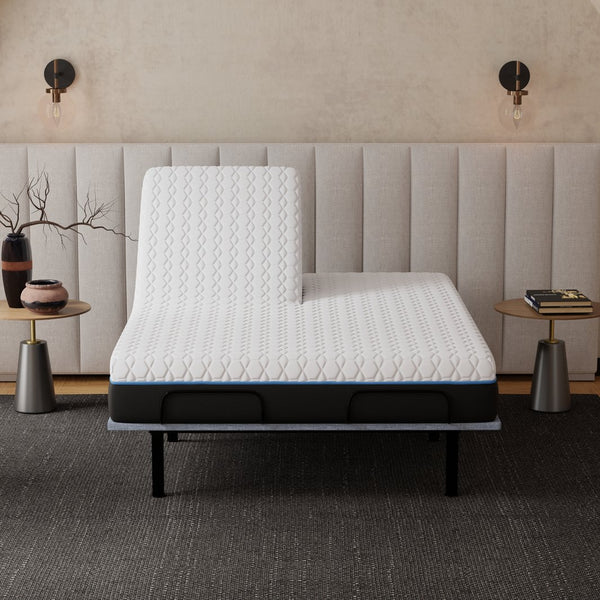 English Elm Copper Infused Split King Mattress with Cooling Gel Foam Layers for Deep Sleep B047P347885