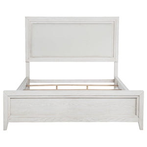 English Elm Hemlock Architectural Platform Bed Warm Wood Grain Headboard for Master Suite B062S01593