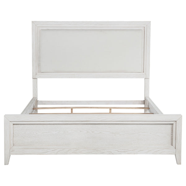 English Elm Hemlock Architectural Platform Bed Warm Wood Grain Headboard for Master Suite B062S01593