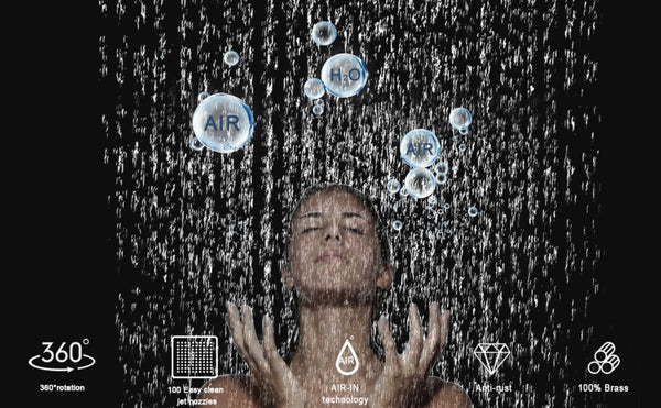 English Elm Shower System With 10" Rainfall Shower Head & Handheld Wand, Matte Black Brass Valve Combo Set T3177P269096-GIGA