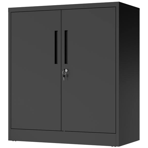 English Elm Metal Lockable Steel Cabinet Two Adjustable Shelves Garage Office Utility Storage T2398P442669
