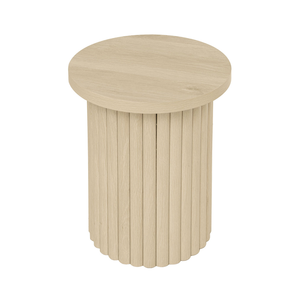 English Elm Coffee Table Set Of 2 - Modern Round Accent Tables For Stylish Living Room & Small Apartments W688P248113
