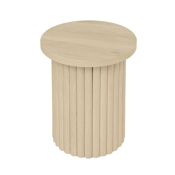 English Elm Coffee Table Set Of 2 - Modern Round Accent Tables For Stylish Living Room & Small Apartments W688P248113